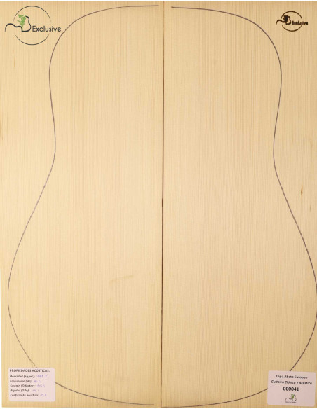 European Spruce Classical/Acoustic Guitar Top MB Exclusive Nº 000041