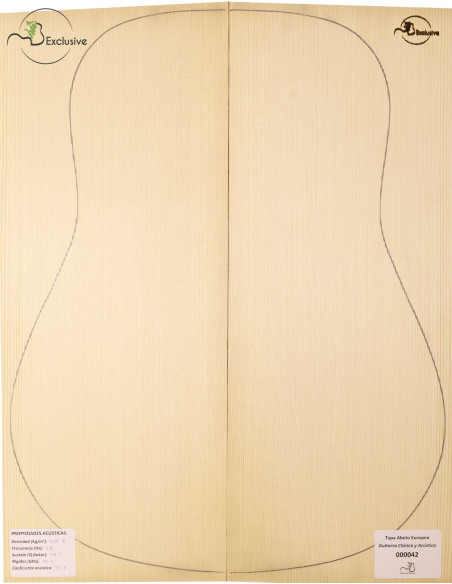 Tapa Abeto Europeo Nº 000042 Guitarra Clásica/Acústica MB Exclusive