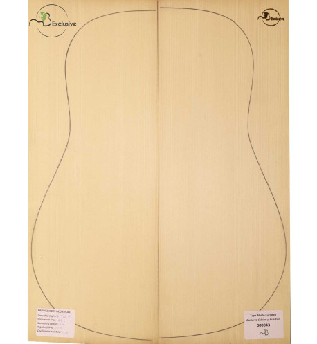 Tapa Abeto Europeo Nº 000043 Guitarra Clásica/Acústica MB Exclusive
