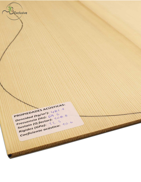 Table Épicéa Européen Nº 000044 Guitare Classique/Acoustique MB Exclusive