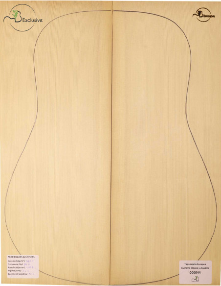 European Spruce Classical/Acoustic Guitar Top MB Exclusive Nº 000044