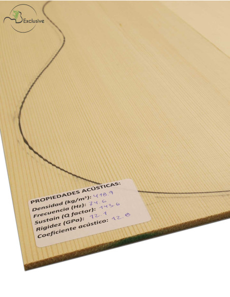 Table Épicéa Européen Nº 000021 Guitare Classique/Acoustique MB Exclusive