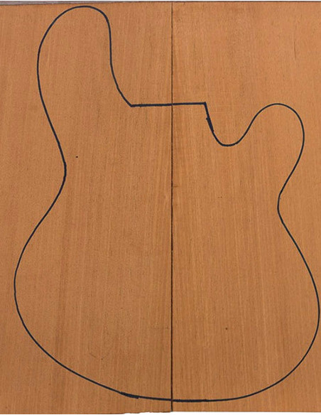Corps Acajou FSC 100 % Guitare / Basse Electrique