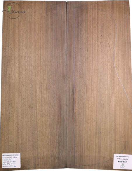 American Walnut Set MB Exclusive Nº 91 Acoustic Guitar|Maderas Barber