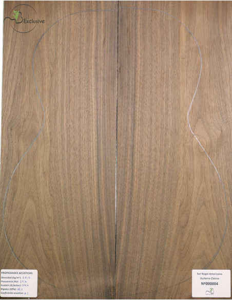 American Walnut Set MB Exclusive Nº 81 Classicak Guitar|Maderas Barber