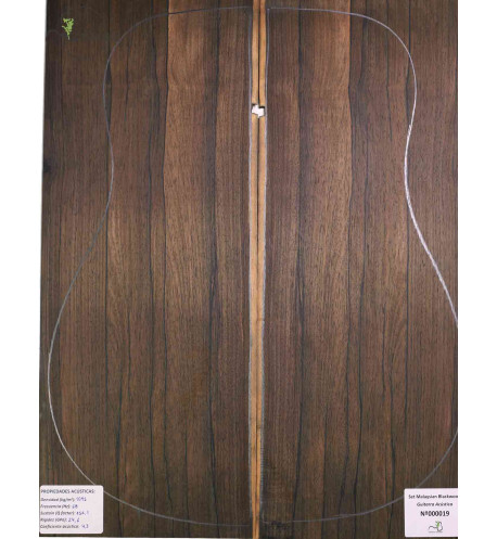 Jeu Malaysian Blackwood MB Exclusive Nº182 Guitare Acoustique|Maderas Barber