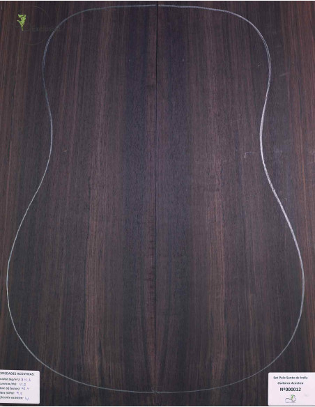 Juego Palo Santo India Guitarra Acústica MB Exclusive Nº146| Maderas Barber