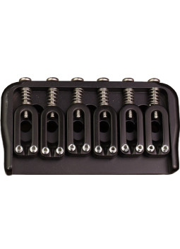 6 String Fixed Guitar Bridge .125 Black Hipshot | Maderas Barber