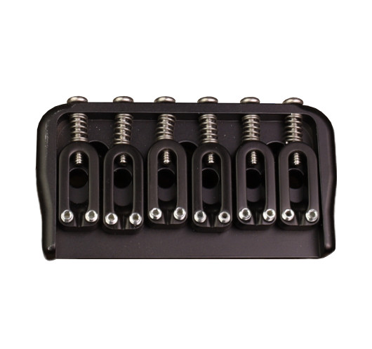 6 String Fixed Guitar Bridge .125 Black Hipshot | Maderas Barber