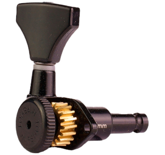 Guitar Tuner Upgrade Kit for 6 Inline Grip-Lock™ Open Black Hipshot