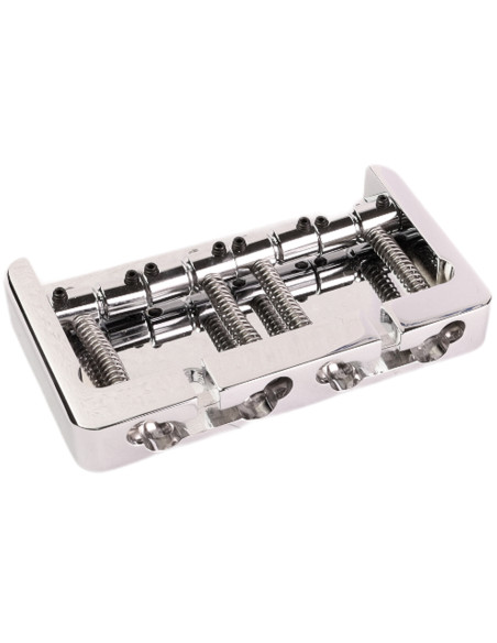 Puente Bajo 4 Cuerdas Estilo Fender 5 Tornillos Aluminio Chrome Hipshot | Maderas Barber