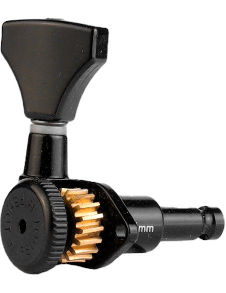3+3 Grip-Lock™ Tête Ouverte Noir Hipshot | maderas Barber
