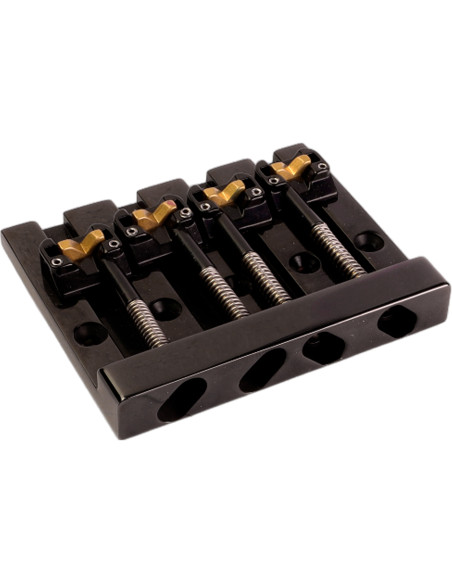 Chevalet de basse 4 cordes KickAss™ Noir Hipshot | Maderas Barber
