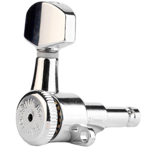 Clavijero Vintage 6 En Linea Grip-Lock™ Cromo Hipshot