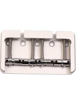 Puente Bajo 4 Cuerdas Estilo Fender 5 Tornillos Aluminio Satinado Hipshot