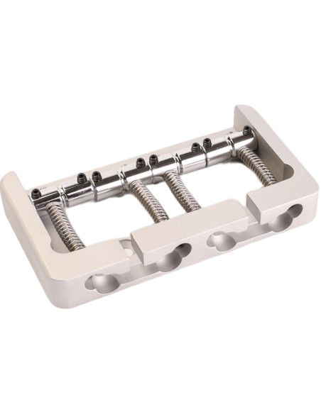 Puente Bajo 4 Cuerdas Estilo Fender 5 Tornillos Aluminio Satinado Hipshot | Maderas Barber