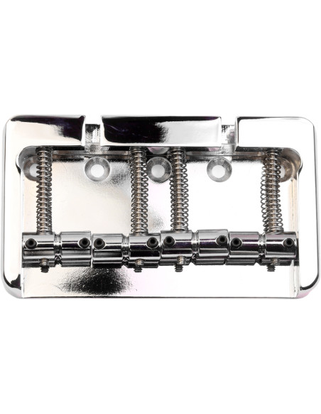 Puente Bajo 4 Cuerdas Estilo Fender 5 Tornillos Aluminio Chrome Hipshot