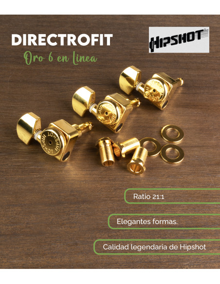 Kit Clavijero Fender Directrofit™ Oro Hipshot | Maderas Barber
