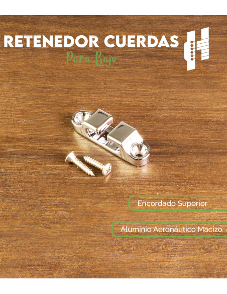 Hipshot Chrome Bass 2-String Retainer | Maderas Barber