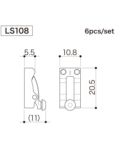 Set de Selletas con Bloqueo Oro Gotoh LS108GG | Maderas Barber