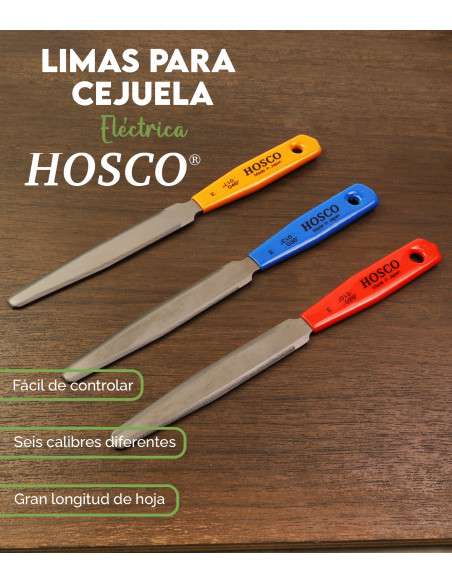 Double Edge Electric Guitar Nut File Set Of 3 Hosco TL-NF3E| Maderas Barber