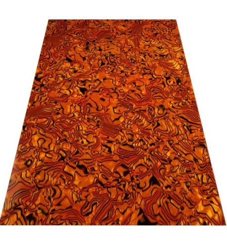 Feuille de Transfert Pickguard 3 Couches Golden Brown Tiger 210x290x2,2mm | Maderas Barber