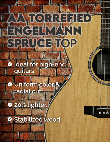 Tapa de Abeto Engelmann Torrefactada 1ª Guitarra Clásica | Maderas Barber
