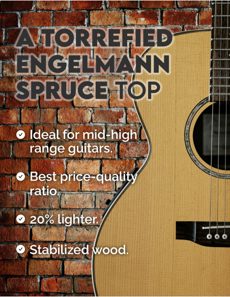 Torrefied A Grade Engelmann Spruce Classical Guitar Soundboard | Maderas Barber