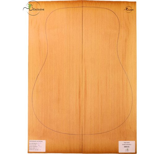 Red Cedar Acoustic Guitar Top MB Exclusive Nº 000131