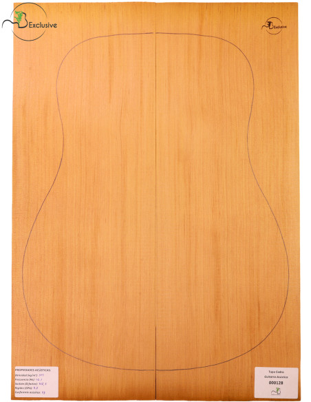 Red Cedar Acoustic Guitar Top MB Exclusive Nº 000128