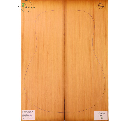 Red Cedar Acoustic Guitar Top MB Exclusive Nº 000127