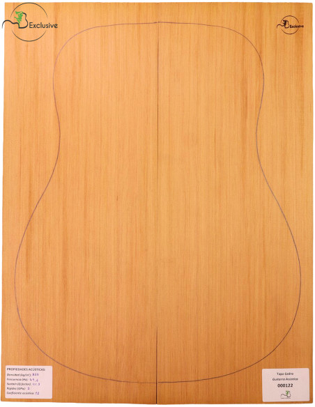 Table Cèdre Rouge Nº 000122 Guitare Acoustique MB Exclusive