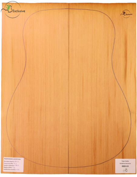 Table Cèdre Rouge Nº 000119 Guitare Acoustique MB Exclusive