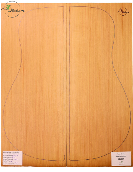 Red Cedar Acoustic Guitar Top MB Exclusive Nº 000116
