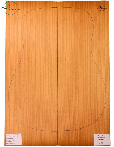 Red Cedar Acoustic Guitar Top MB Exclusive Nº 000102