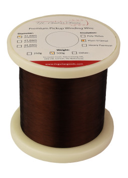 Bobina Hilo  Cobre Pastillas 42 AWG Enamel 500g | Maderas Barber