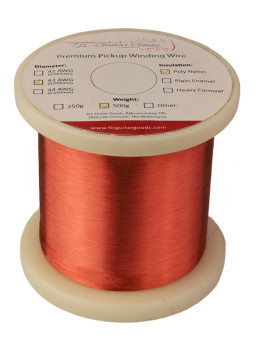 Copper Pickup Wire 43 AWG Poly-Nylon 500g | Maderas Barber