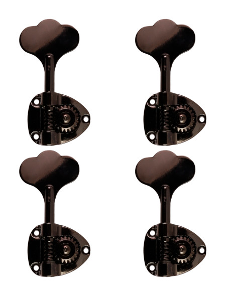 Clavijero para Bajo 4 en Línea Cosmo Black Gotoh GB11W-LCK | Maderas Barber
