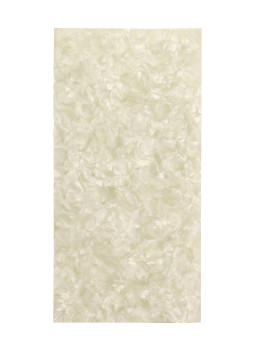 White Pearloid Blank 199,9x98x15mm | Maderas Barber