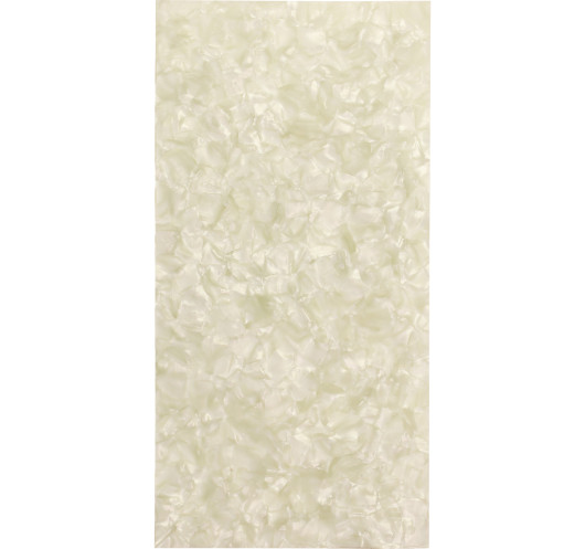 White Pearloid Blank 199,9x98x15mm | Maderas Barber