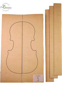 MB Exclusive Curly Maple Viola Set Nº1 | Maderas Barber