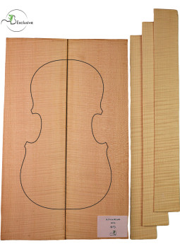 MB Exclusive Curly Maple Viola Set Nº3 | Maderas Barber