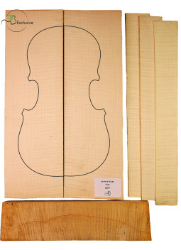 MB Exclusive Curly Maple Viola Set Nº8 | Maderas Barber