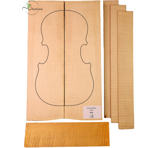 MB Exclusive Curly Maple Viola Set Nº7 | Maderas Barber