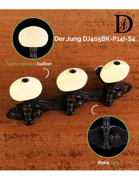 Clavijero Der Jung DJ405BK-P14I-S4 | maderas Barber