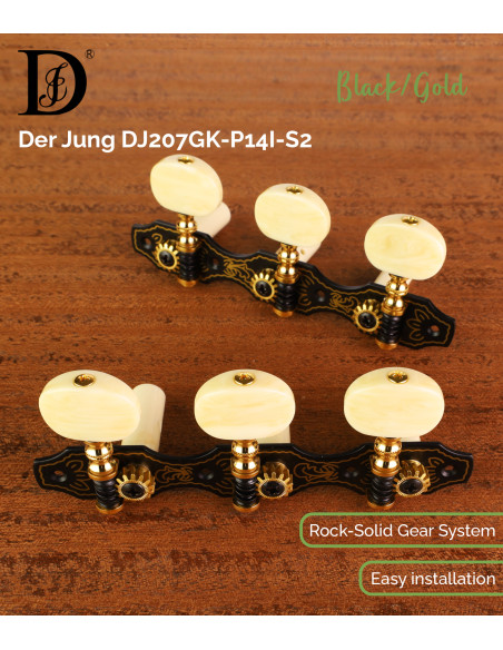 Der Jung DJ207GK-P14I-S2 Machine Head | Maderas Barber