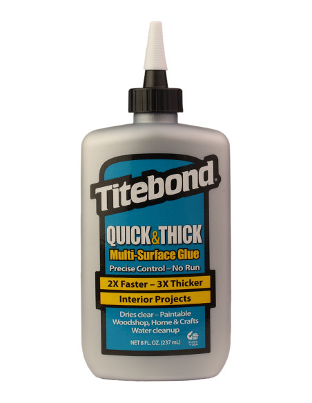 Titebond® Quick & Thick Multi-Surface Glue 8 Oz | Maderas Barber