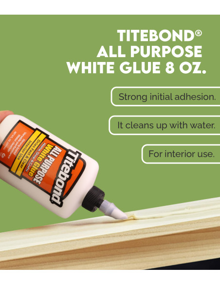 Titebond® All PurposeWhite Glue 8 Oz. | Maderas Barber