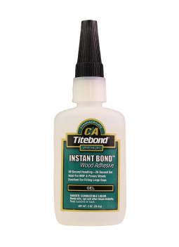 Titebond Instant Bond Wood Cianocrilato Gel 2 Oz |Maderas Barber