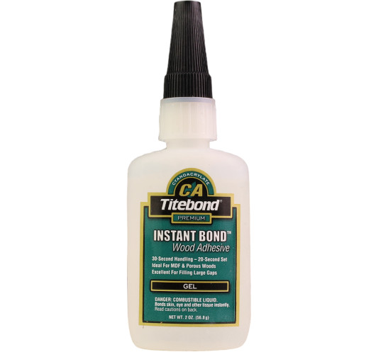 Titebond Instant Bond Wood Cianocrilato Gel 2 Oz |Maderas Barber
